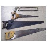 Lot of 4 saws