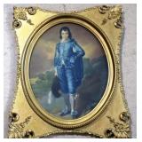 Blue boy framed print