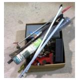 Box lot of tools
