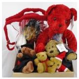 Box lot of teddy bears