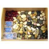 Box lot of Polished rocks
