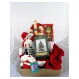 Box lot of Christmas items
