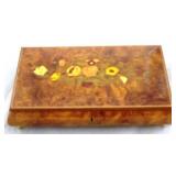 Burl Wood music Box Made in Italy