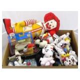 Box lot of assorted toys