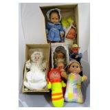 Box lot of assorted dolls