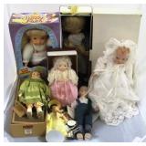 Box lot of assorted dolls