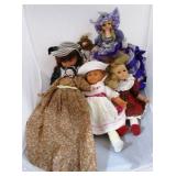 Box lot of assorted dolls