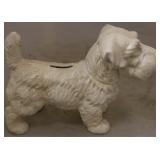 white dog bank