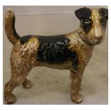 Cast iron dog door stop