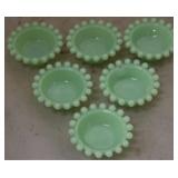 Jadite set of 6 individual salt dips