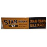 Star tobacco sign