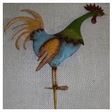 Rooster on stake