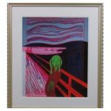 The Scream giclee by Andy Warhol aft Munch