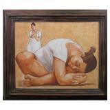 Original Mexican Art on canvas unknown artist