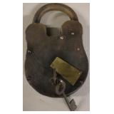 Oversized lock with keys