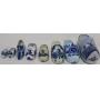 Group of Delft Blue Holland Shoes