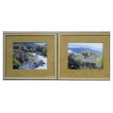 Pair framed photographs