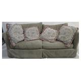 Sherrill sofa with pillows