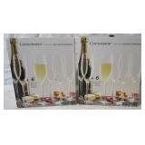 2 set of champaigne glasses