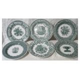 9 pc Spode plate set