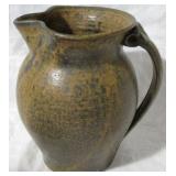 Pottery Pitcher Signed