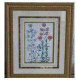 Botanical print in frame