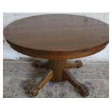 Oak round table