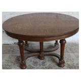 Oak round table