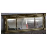 Gold painted tri mirror