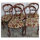 Flower fabric bottom chairs