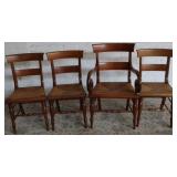 Weaved bottom chairs