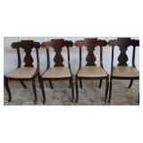 Leather seat chairs
