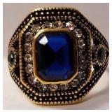 Gemstone ring sz 8