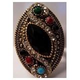 Gemstone ring sz 7