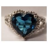 Blue topaz sz 6