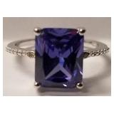 Amethyst ring sz 6