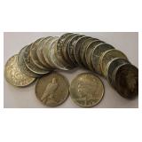 1934-P Peace silver dollar rolls