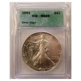 1992 ICG MS69 ASE SLAB