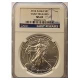 2014 NGC MS69 ASE SLAB