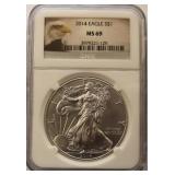 2014 NGC MS69 ASE SLAB