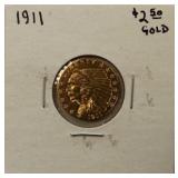 1911 $2.50 GOLD INDIAN