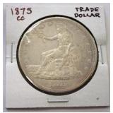 1875 CC Trade Dollar