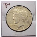 1934S Peace Dollar