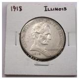 1918 Illinois Comm Half Dollar
