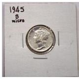1945S Micro S Mercury Dime