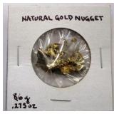 .275 oz (8.6 grams) Natural gold Nugget