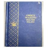 1941-1947 Walking Half Dollar Book