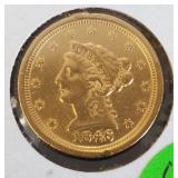 1846O $2.50 GOLD COIN