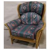 Lame wicker chair