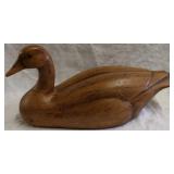 Wooden duck decoration